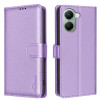 Чохол-книжка Litchi Texture RFID Anti-theft Leather для Xiaomi Poco X7 Pro - фіолетовий