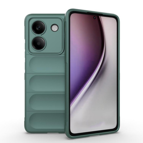 Силіконовий чохол Magic Flannel для Xiaomi Poco M7 Pro 5G - зелений