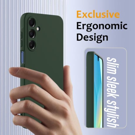 Силиконовый чехол Shockproof Silicone с Magsafe на Samsung Galaxy A17 5G - зеленый
