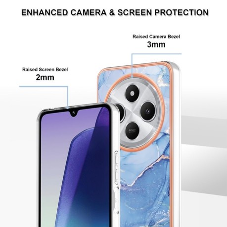 Протиударний чохол Electroplating IMD для Xiaomi Redmi 14C 4G/Poco C75/Redmi A4 5G - Blue