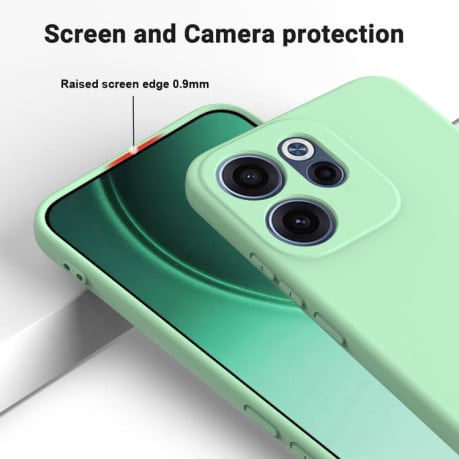 Силіконовий чохол Solid Color Liquid Silicone для OPPO Reno15 F / Reno15 FS 5G — зелений