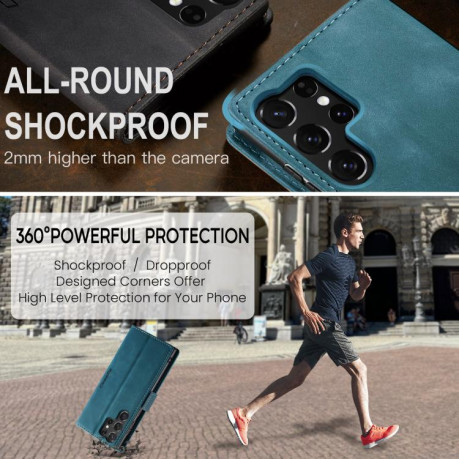 Чохол-книжка CaseMe-013 Multifunctional  для Samsung Galaxy S25 Ultra 5G - синій