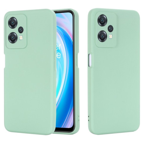 Силиконовый чехол Solid Color Liquid Silicone на Realme 9 Pro/OnePlus Nord CE 2 Lite 5G - зеленый