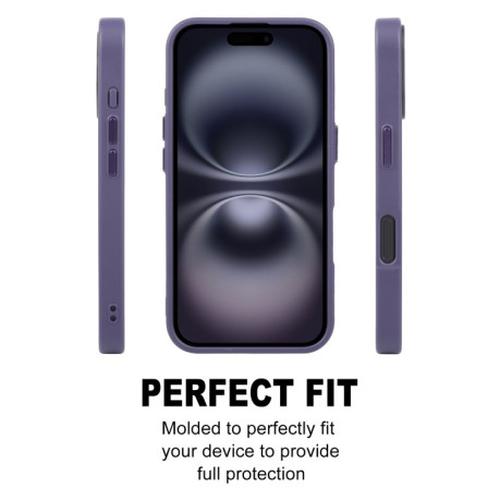 Чехол GEBEI Skin Feel MagSafe Magnetic для iPhone 16 - фиолетовый