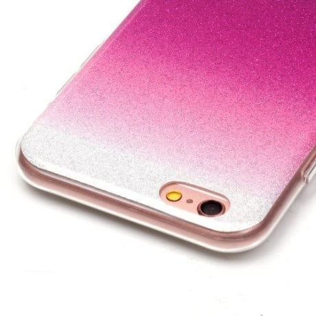 TPU Чехол IMD Color Fades Glitter Powder Magenta для iPhone 6/ 6s