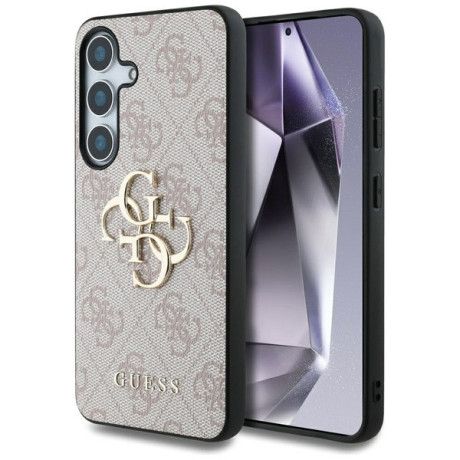 Оригинальный чехол Guess Big 4G Logo Classic Logo  для Samsung Galaxy S25 - Pink
