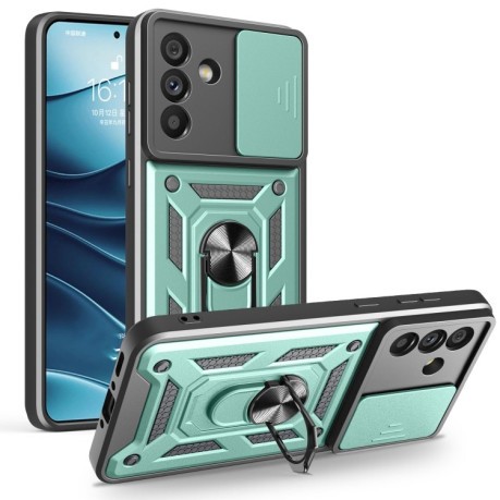 Протиударний чохол Sliding Camshield  для Samsung Galaxy A56 5G - зелений