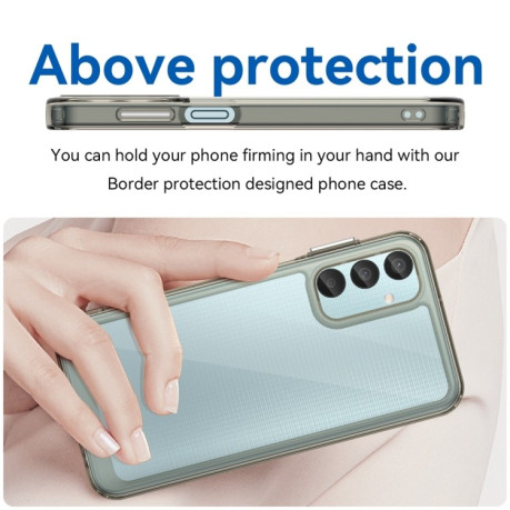 Противоударный чехол Colorful Acrylic Series для Samsung Galaxy M15 - прозрачно-серый