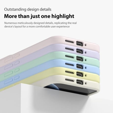 Силиконовый чехол Liquid Silicone Skin-friendly на Xiaomi 17 - розовый