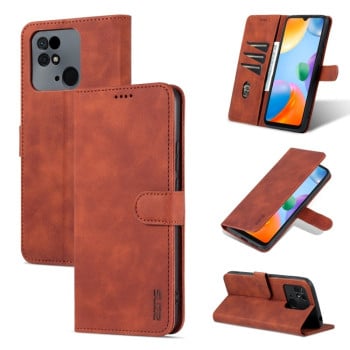 Чохол-книжка AZNS Skin Feel Calf для Xiaomi Poco C40/Redmi 10c / Redmi 10 - коричневий
