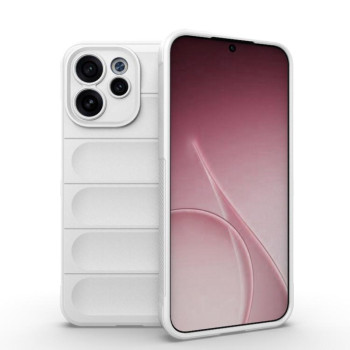 Силиконовый чехол Magic Flannel для OPPO Reno15 F 5G — белый