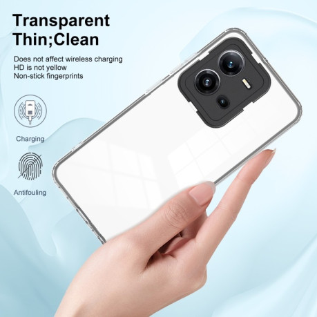 Противоударный чехол Clear Color Frame для Vivo V25 5G / V25e 4G - черный