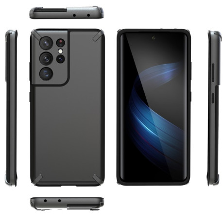 Противоударный чехол  GKK X-Four Shockproof Protective на Samsung Galaxy S21 Ultra - черный