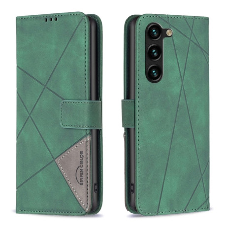 Чехол-книжка Rhombus Texture для Samsung Galaxy S25+ 5G - зеленый