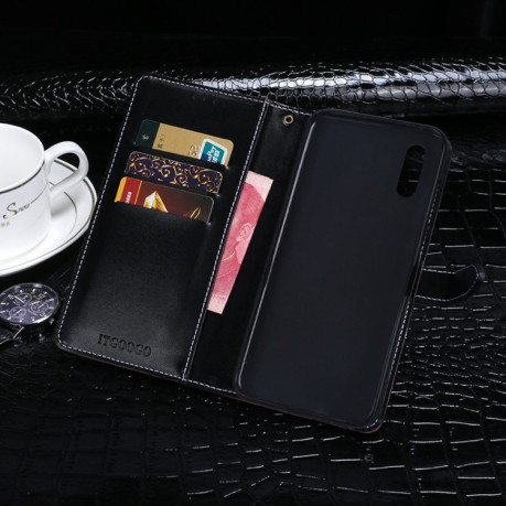 Чохол-книжка idewei Crocodile Texture Samsung Galaxy A02 / M02 - винно-червоний