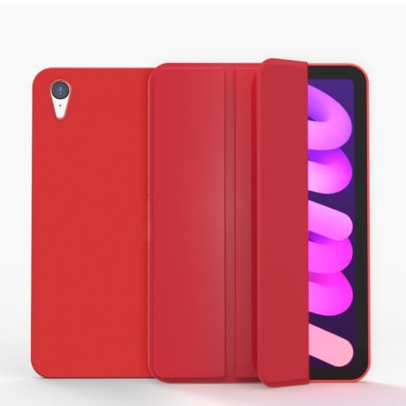 Чехол-книжка Matte 3-folding для iPad mini 6 - красный