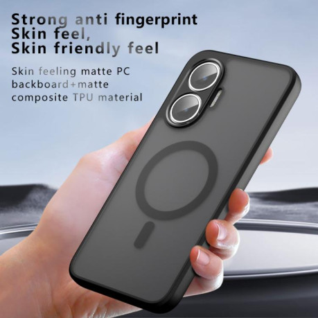 Противоударный чехол Armor Precise Hole PC Hybrid TPU для  Xiaomi Poco F7 - черный