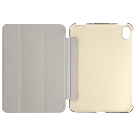 Чехол-книжка Silk Texture Three-fold на iPad mini 6 - золотой