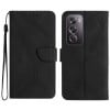 Чохол-книжка Stitching Embossed Leather для OPPO Reno 12 Pro 5G Global - чорний