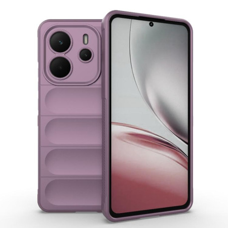 Силіконовий чехол Magic Flannel для Xiaomi Redmi Note 14 4G 164.84mm - фіолетовий