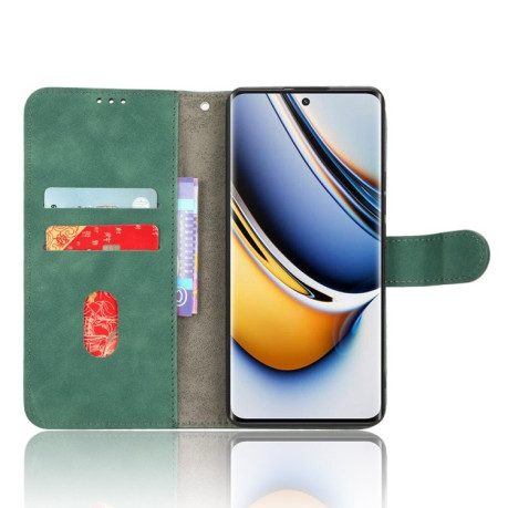 Чохол-книжка Skin Feel Magnetic для Realme 11 Pro 5G/11 Pro+ 5G - зелений