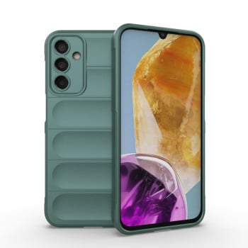 Силиконовый чехол Magic Flannel для Samsung Galaxy M15 5G - зеленый