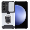 Противоударный чехол Armor Camera Shield для Samsung Galaxy S24 5G - серебристый