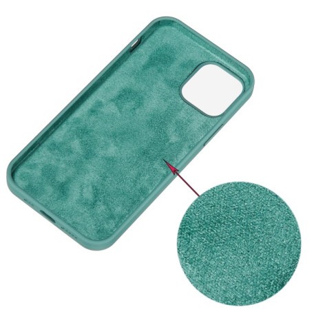 Силиконовый чехол Solid Color для iPhone 14 Plus - зеленый