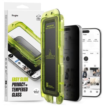 Комплект захисного скла Ringke Easy Slide 2-pack Privacy Glass на iPhone 17 Pro Max