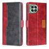 Чехол-книжка Contrast Color для OnePlus Ace 3 Pro 5G - Red + Black