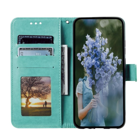 Чехол-книжка Totem Flower для Xiaomi 15 Pro - зеленый