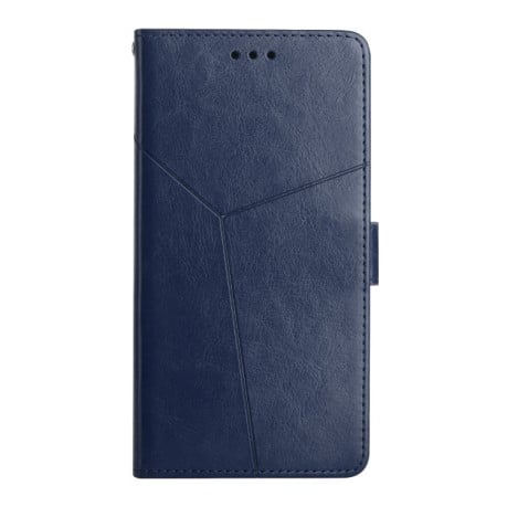 Чехол-книжка Y-shaped Pattern для Samsung Galaxy A55 5G - синий