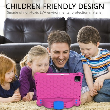 Протиударний чохол Honeycomb Design на iPad 10.9 2022/2020 - рожево-синій