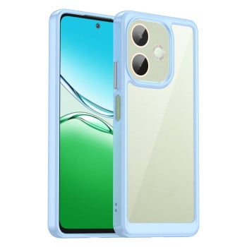 Протиударний чохол Colorful Acrylic Series із кольоровою силіконовою боковиною на Xiaomi OPPO A5 Pro 4G - синій