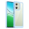Противоударный чехол  Colorful Acrylic Series с цветной силиконовой боковиной на OPPO A5 Pro 5G - синий