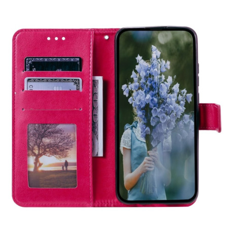 Чохол-книжка Totem Flower для Xiaomi 15 Pro - червоний