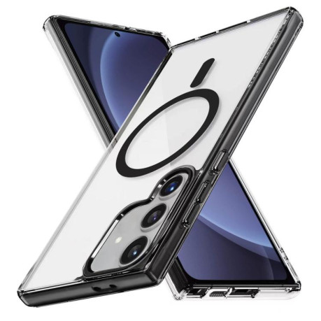 Противоударный чехол Ice Color Magnetic Series TPU Hybrid Acrylic Magsafe для Samsung Galaxy S25+ 5G - черный