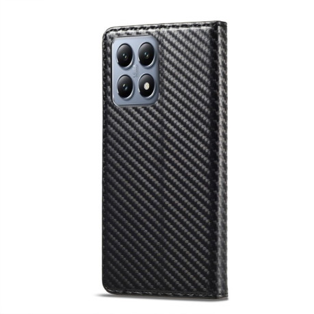 Чохол-книжка LCIMEEKE Carbon Fiber для Xiaomi 14T - Black