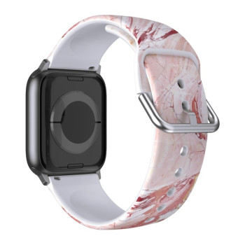 Силиконовый ремешок Breathable для Apple Watch 10 42mm/Series 8/7 41mm / 40mm / 38mm - Pink Marble