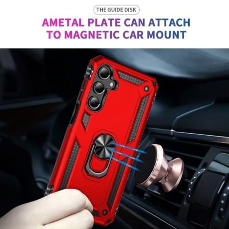 Протиударний чохол HMC 360 Degree Rotating Holder для Samsung Galaxy A16 5G - червоний