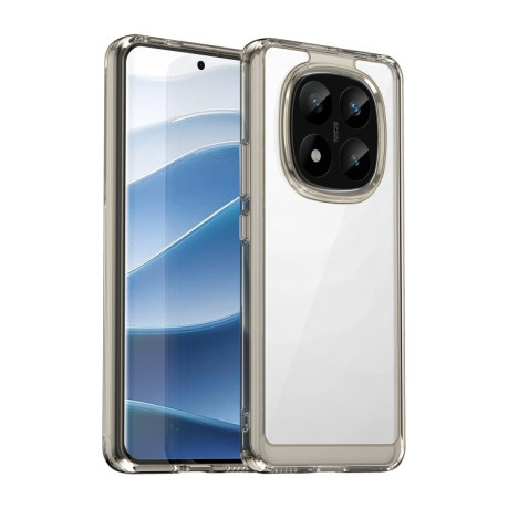 Протиударний чохол Colorful Acrylic Series для Xiaomi Redmi Note 14 Pro+ 5G - прозоро-сірий