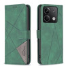 Чохол-книжка Rhombus Texture для Xiaomi Redmi Note 13 5G - зелений