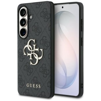 Оригинальный чехол Guess 4G Big Metal Logo для Samsung Galaxy S26 — чёрный