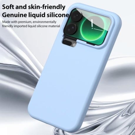 Силиконовый чехол Liquid Silicone Skin-friendly на Xiaomi 17 Pro - белый