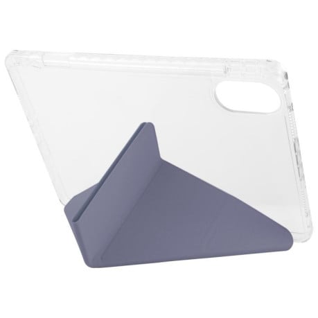 Чехол-книжка Clear Acrylic Demation Leather для Xiaomi Redmi Pad SE 11 2025 / Pad 2 - фіолетовий