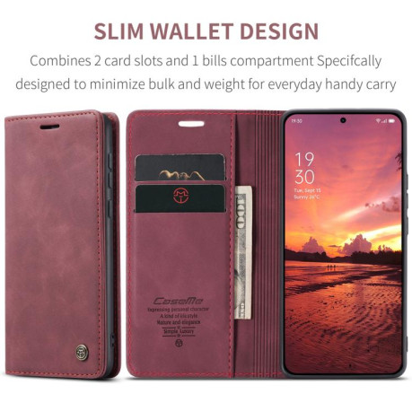 Чохол-книжка CaseMe-013 Multifunctional на OnePlus 13 - червоний