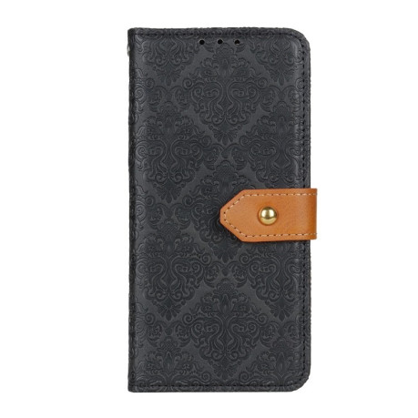 Чохол-книжка European Floral для iPhone 16e - чорний
