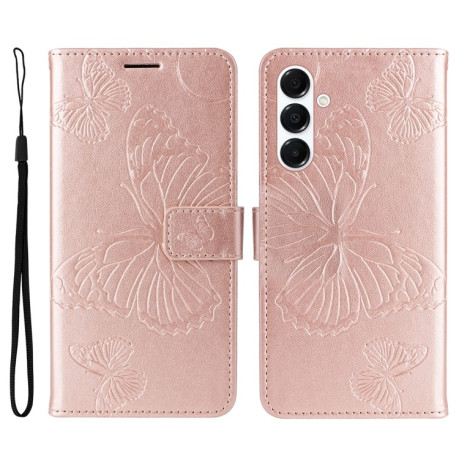 Чохол-книжка Embossed Butterfly  для Samsung Galaxy A26 5G - рожеве золото