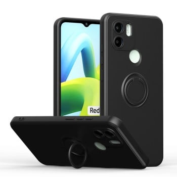 Противоударный чехол Ring Kickstand для Xiaomi Redmi A1/A2/ A1+/A2+ - черный