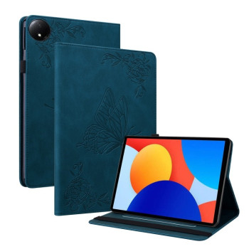 Чохол-книжка Butterfly Flower Embossed Leather на Xiaomi Redmi Pad SE 8.7 - синій